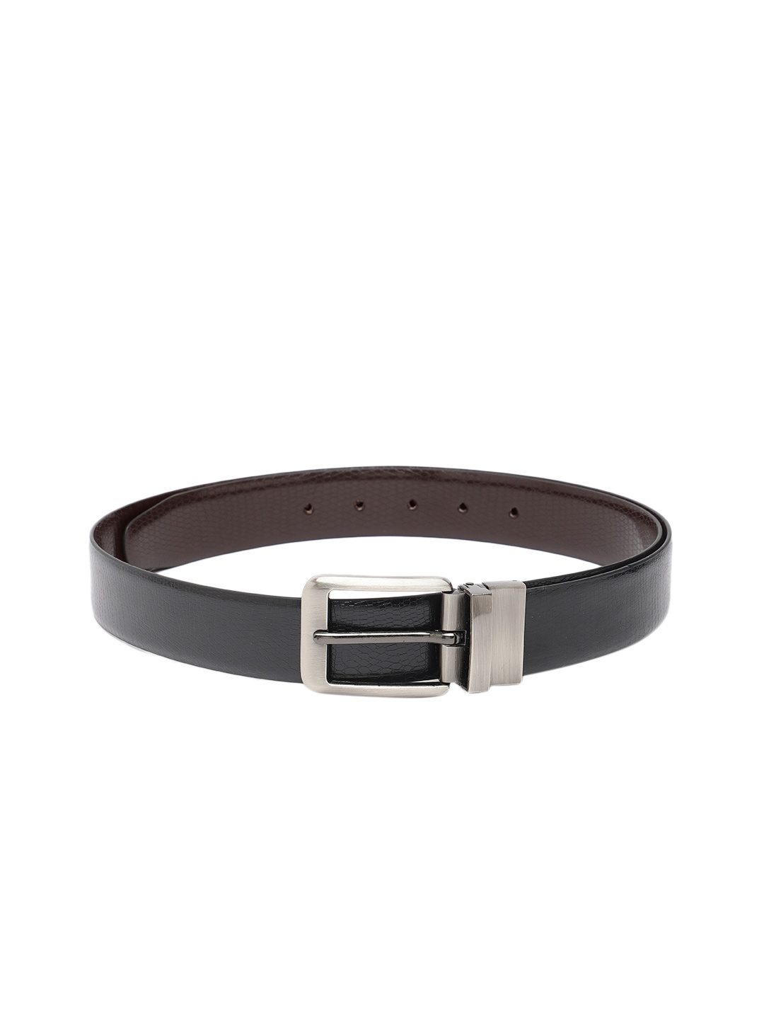 

Baggit Men Textured Reversible Belt, Black