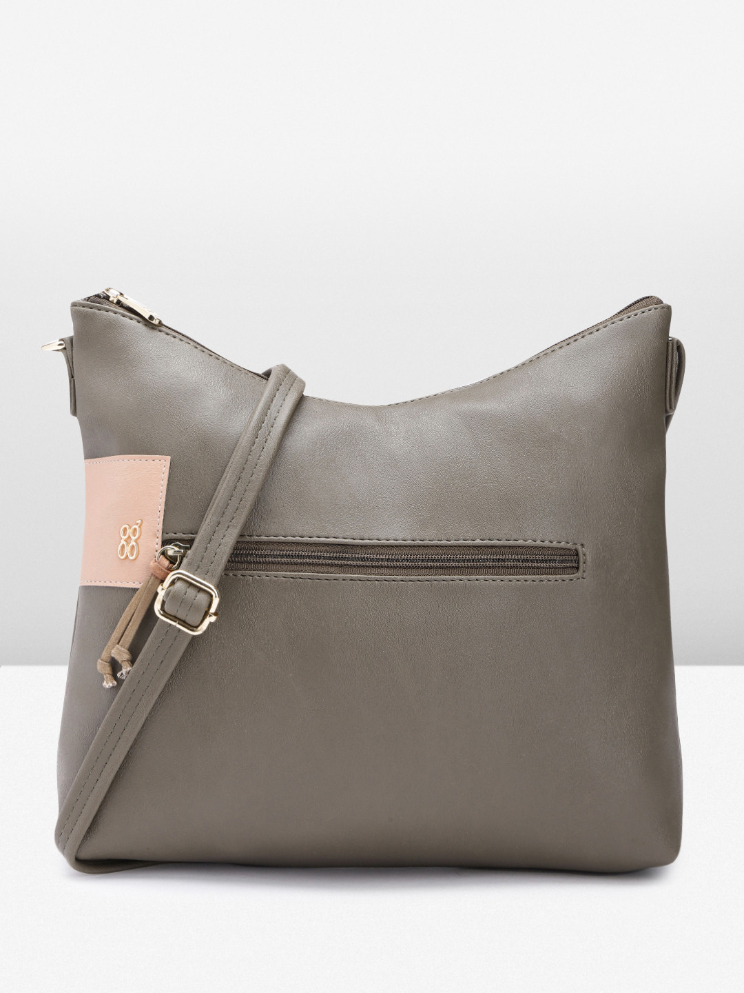 

Baggit Women Solid Sling Bag, Olive