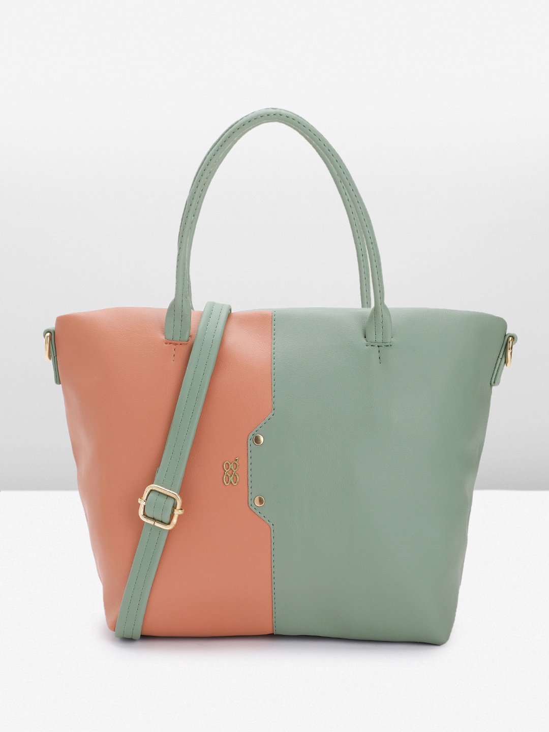 

Baggit Women Colourblocked Handheld Bag, Green