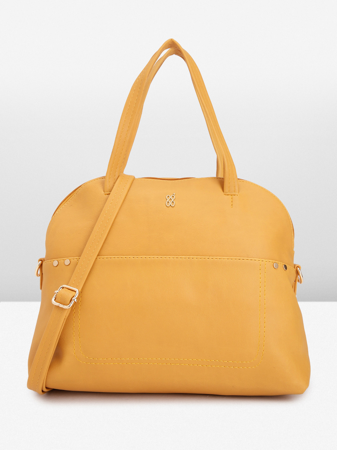 

Baggit Women Solid Handheld Bag, Yellow