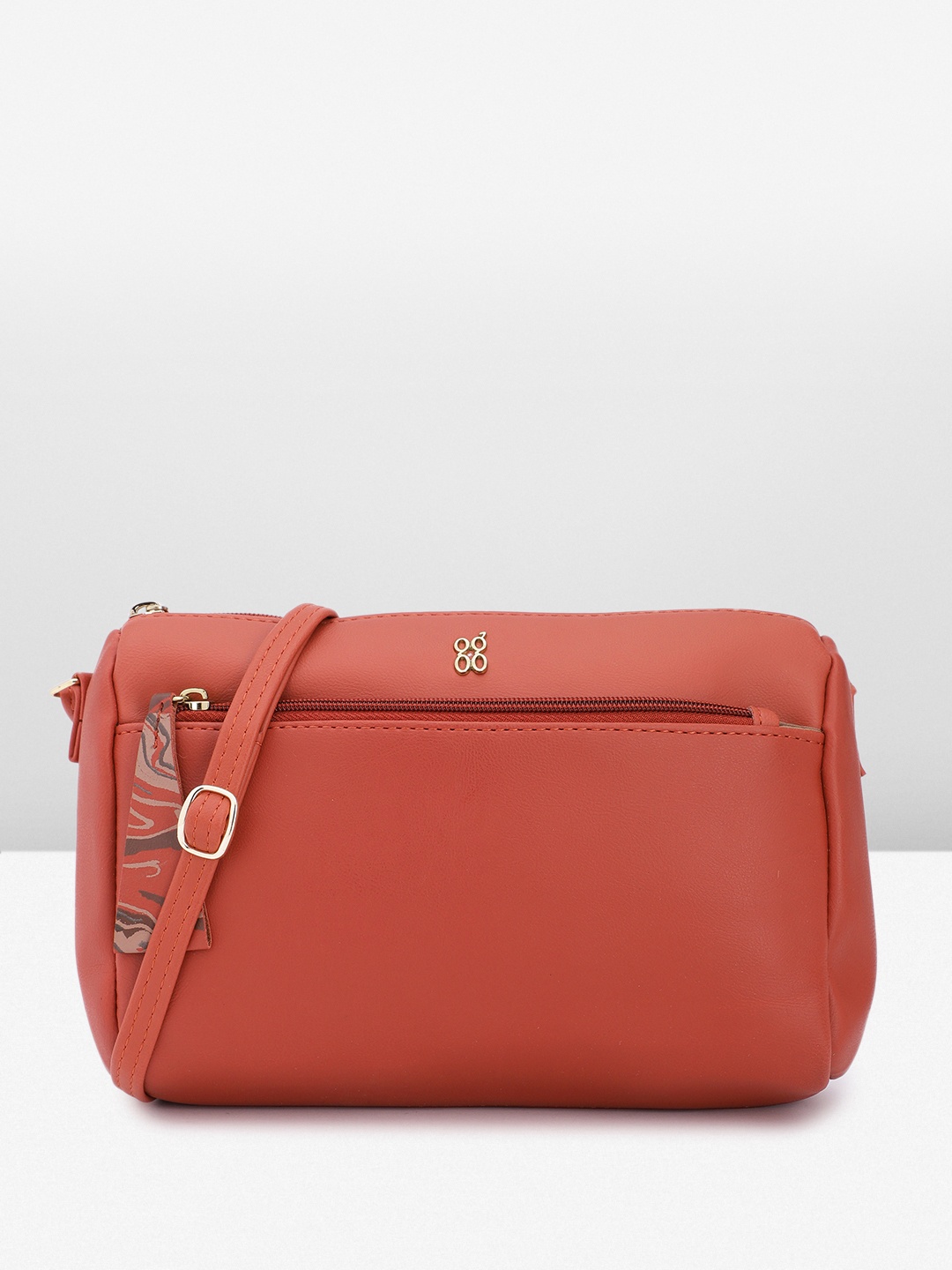 

Baggit Structured Sling Bag, Rust