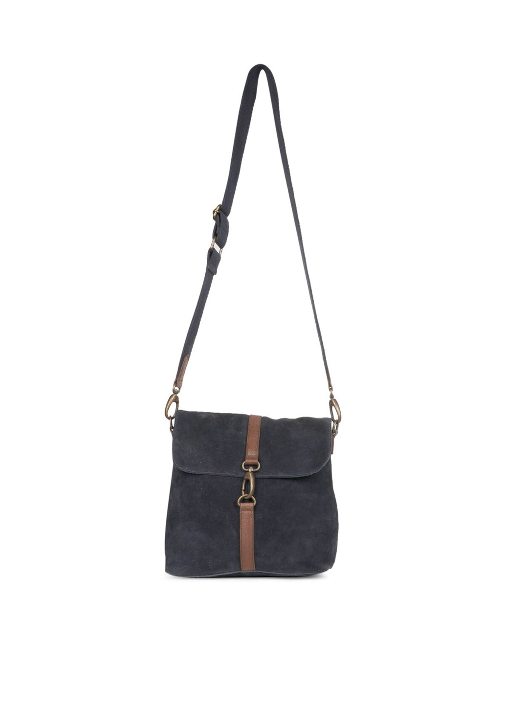 

Saint G Leather Structured Sling Bag, Black