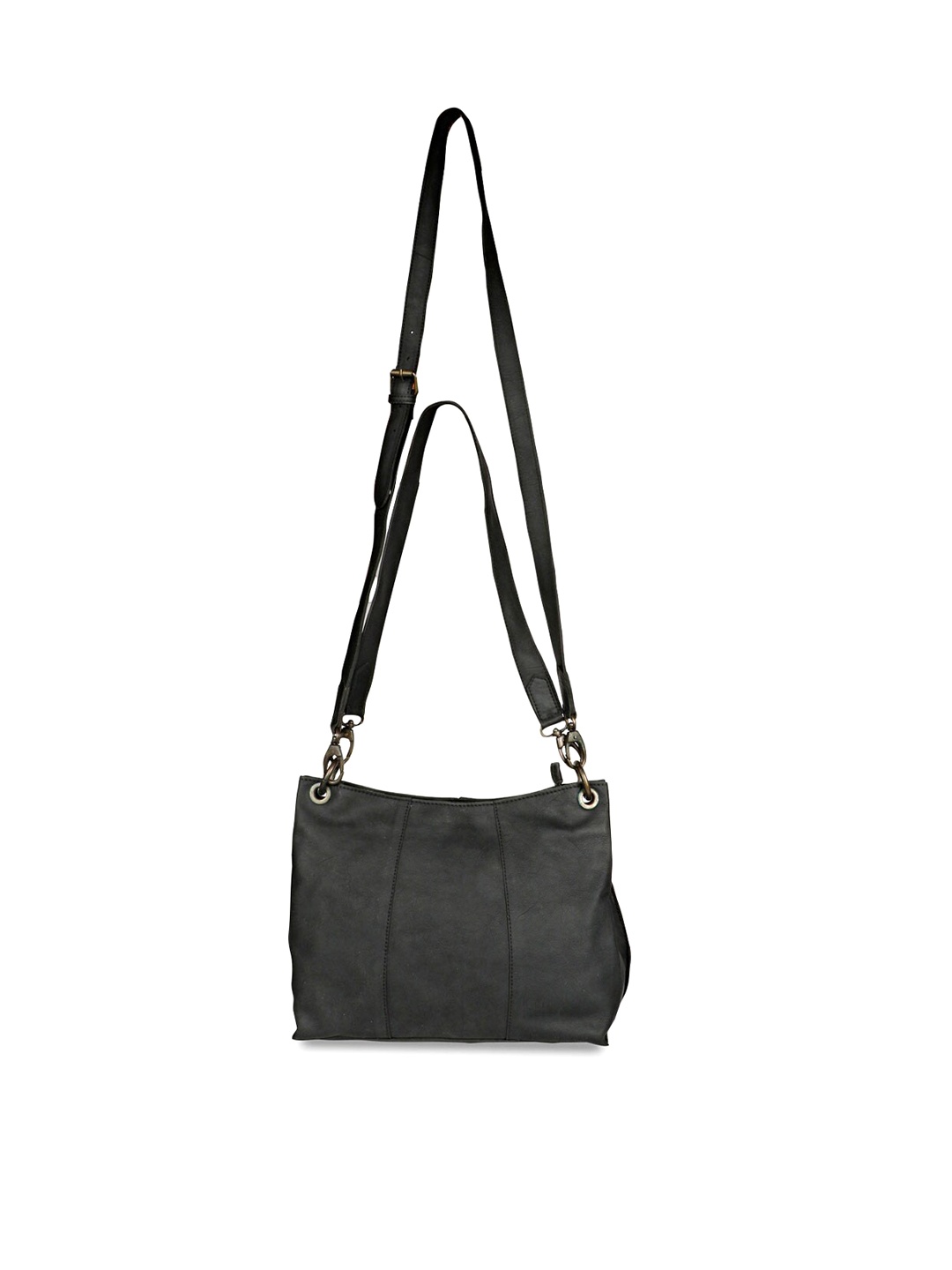 

Saint G Leather Structured Sling Bag, Black