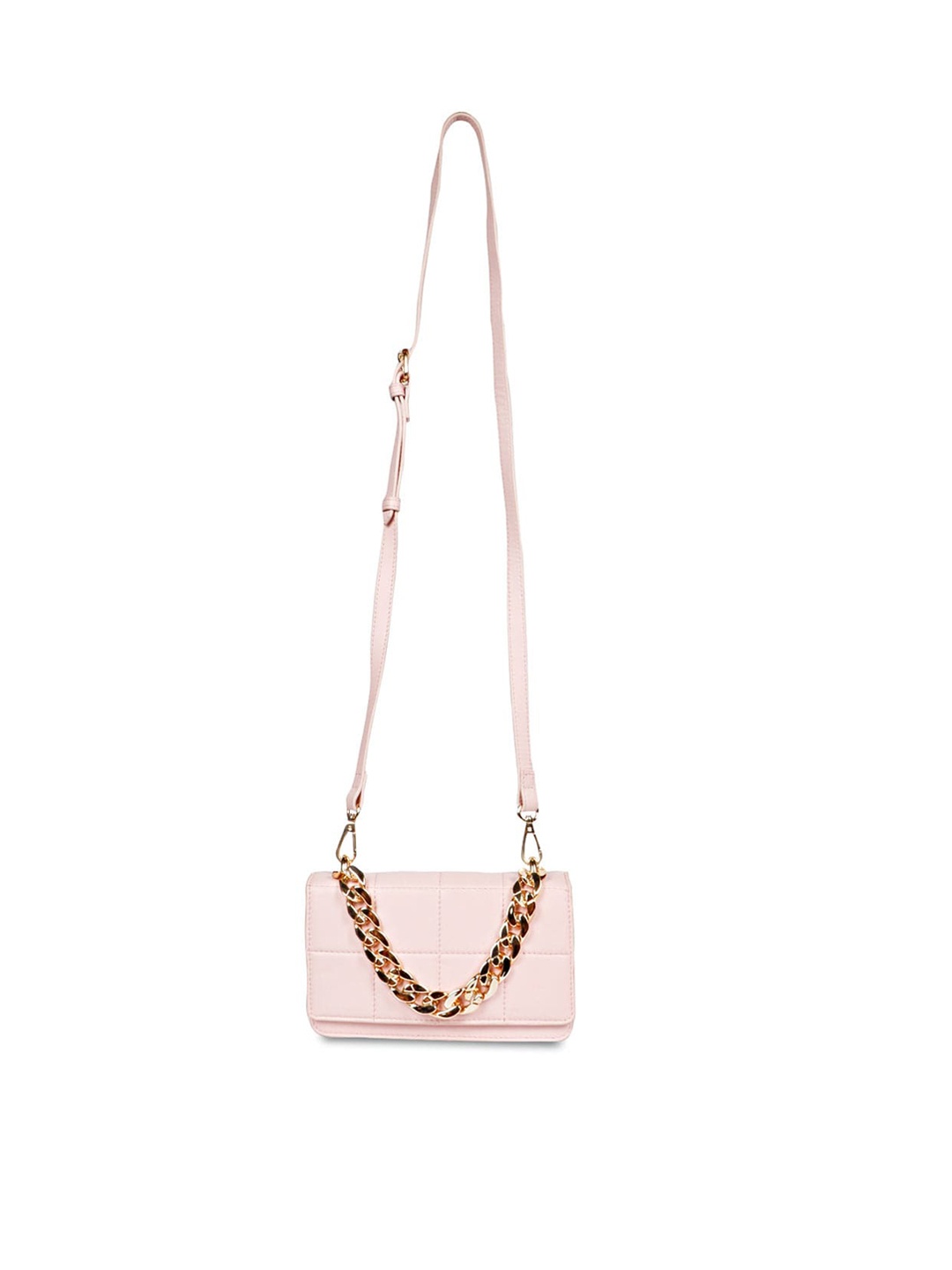 

Saint G Leather Structured Sling Bag, Pink