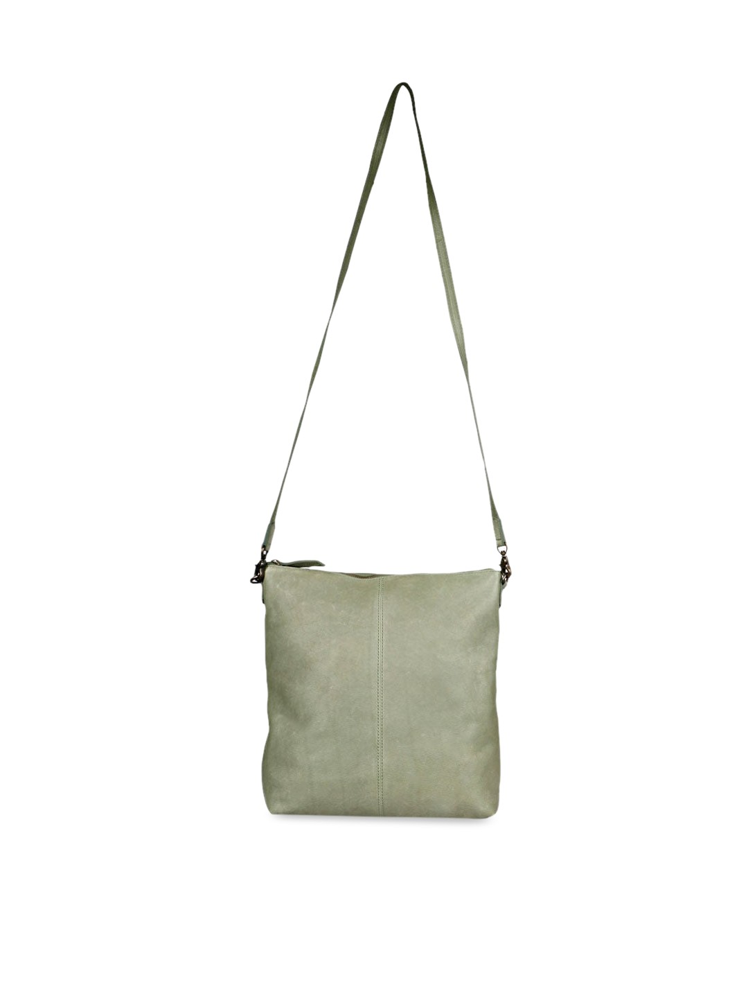 

Saint G Leather Structured Sling Bag, Green