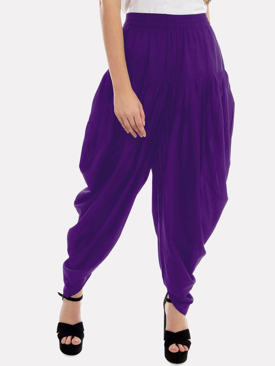 

PATRORNA Women Ankle Length DhotiPant, Purple