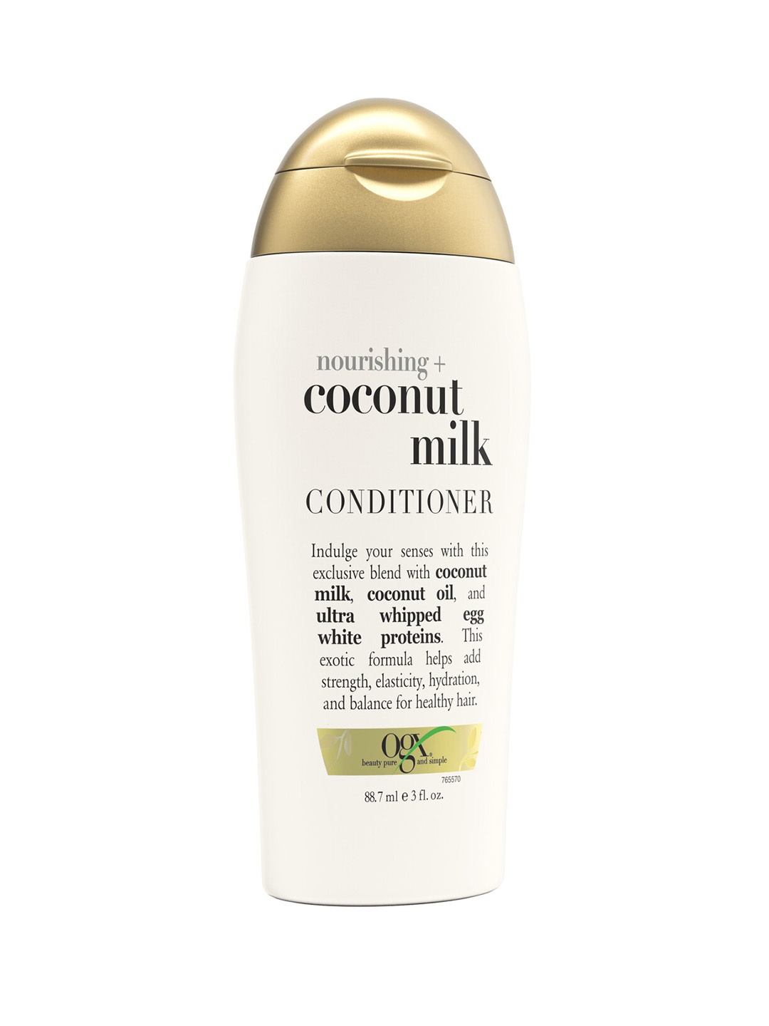 

OGX Nourishing + Coconut Milk Moisturizing Conditioner for Strong & Healthy Hair - 88.7 ml, White