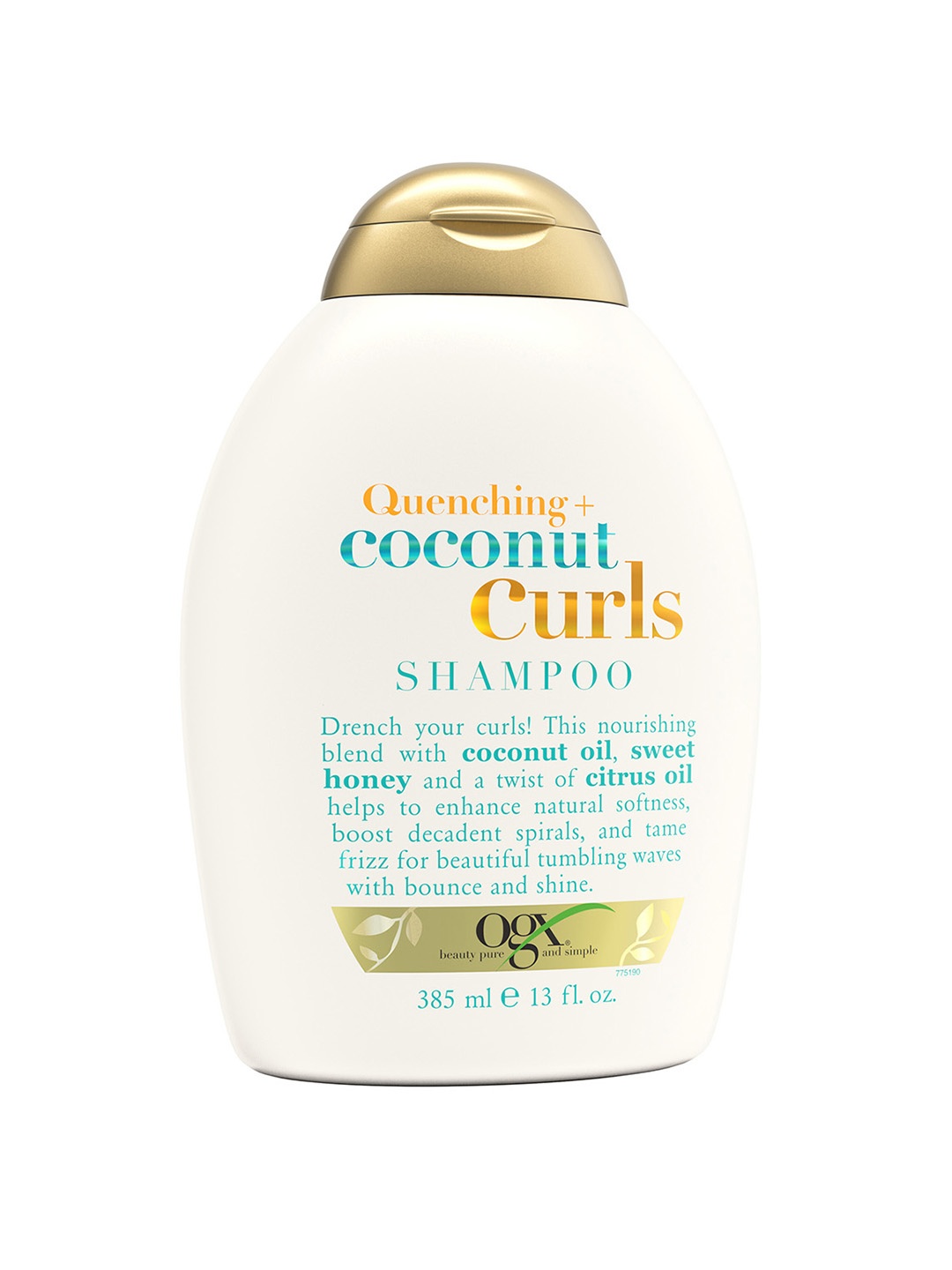 

OGX Quenching + Coconut Curls Curl-Defining Shampoo with Coconut Oil & Citrus Oil - 385 ml, White