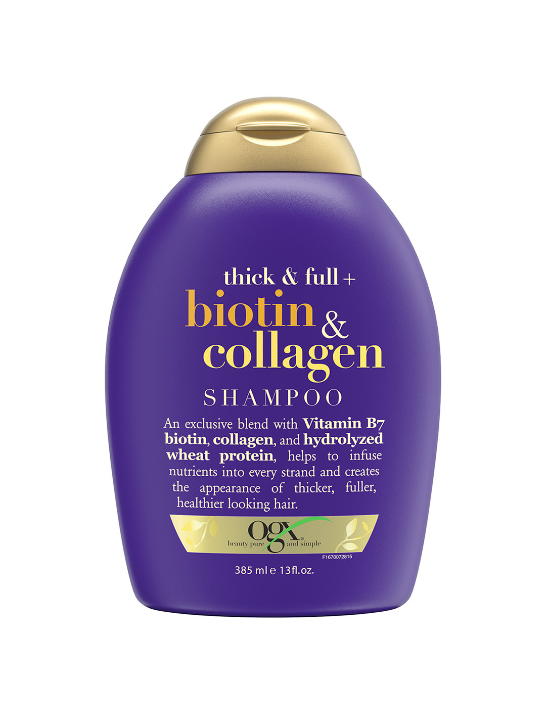 

OGX Thick & Full + Biotin & Collagen Volumizing Shampoo With Vitamin B7 - 385 ml, Purple