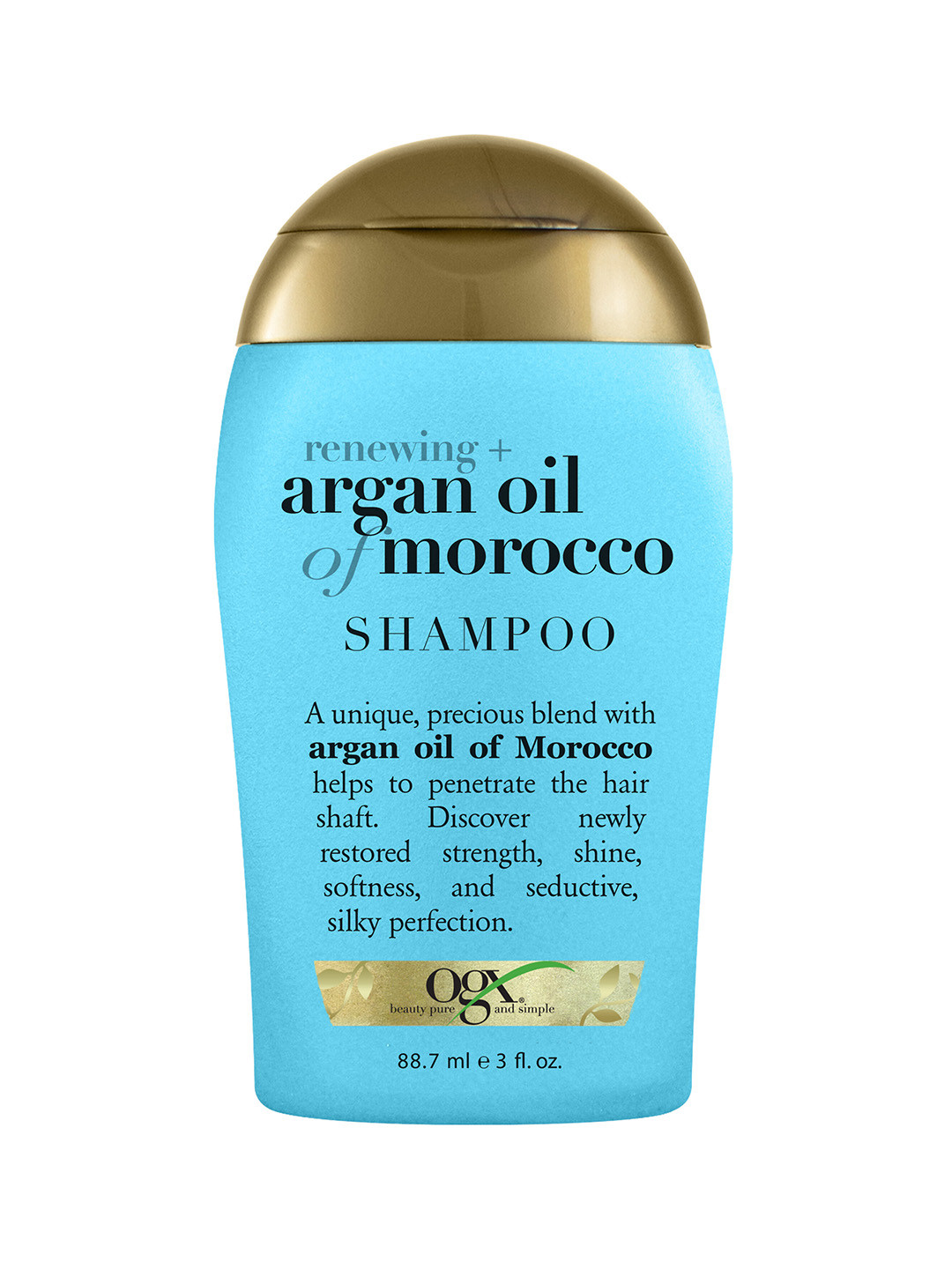 

OGX Renewing + Argan Oil of Morocco Paraben Free Hydrating Hair Shampoo - 88.7 ml, Blue
