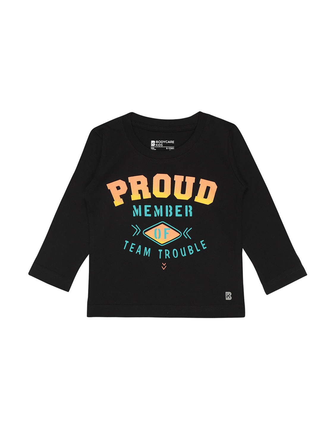 

Bodycare Boys Typography Printed Cotton T-Shirt, Black