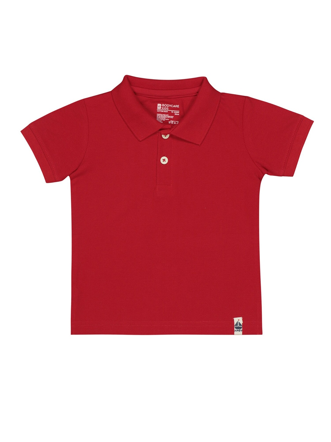 

Bodycare Boys Polo Collar Cotton T-Shirt, Red