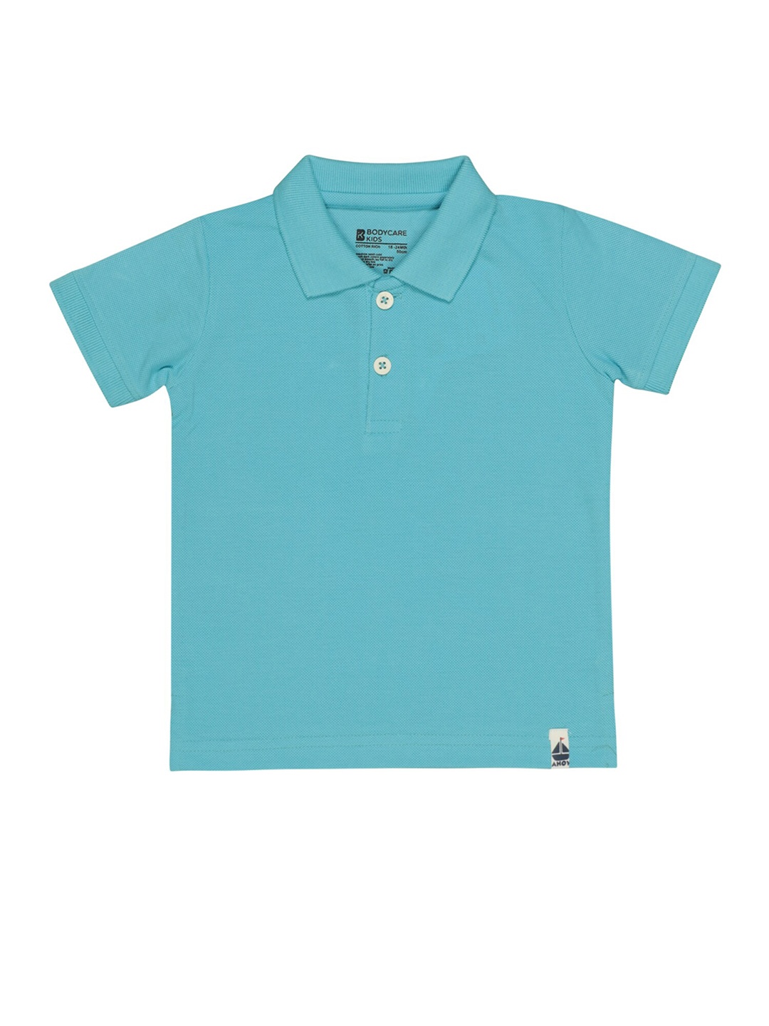 

Bodycare Infant Boys Polo Collar Cotton T-shirt, Turquoise blue