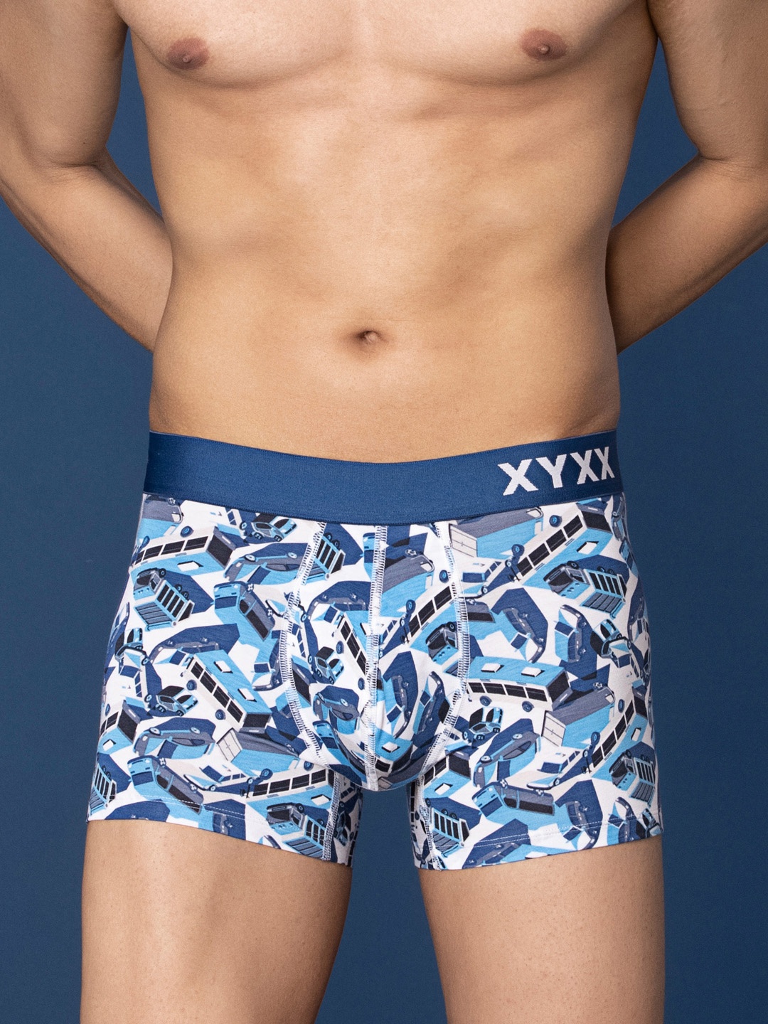 

XYXX Urbane Printed Ultra Modal Soft Trunks XYTRNK194, Blue