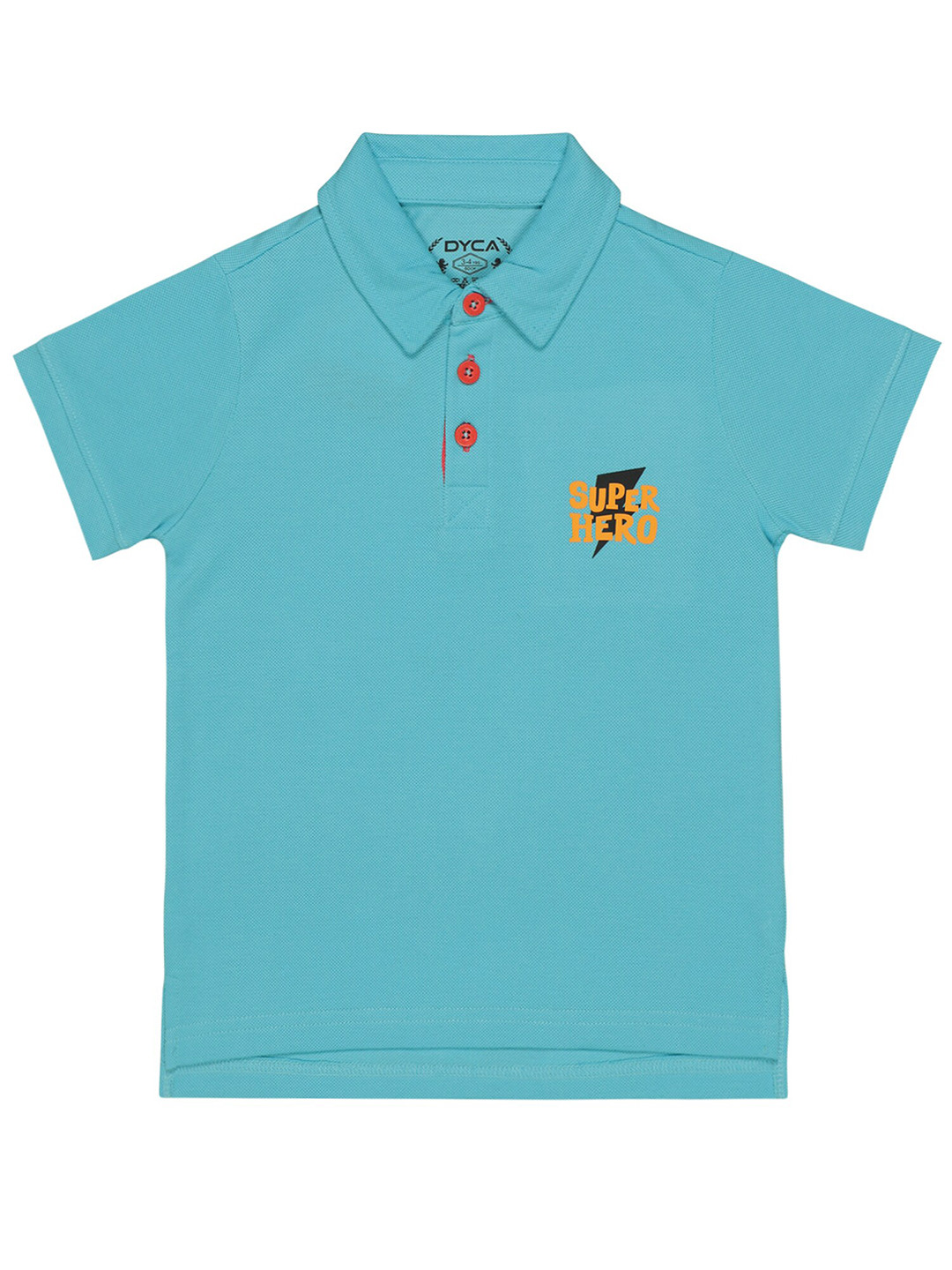 

DYCA Boys Polo Collar Cotton T-shirt, Blue