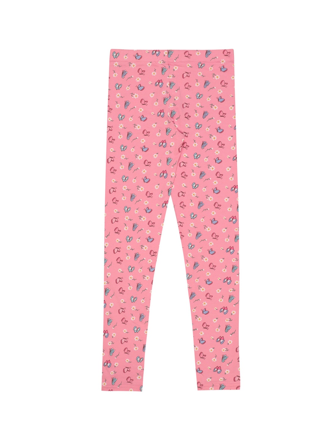 

Bodycare Kids Girls Printed Cotton Leggings, Pink