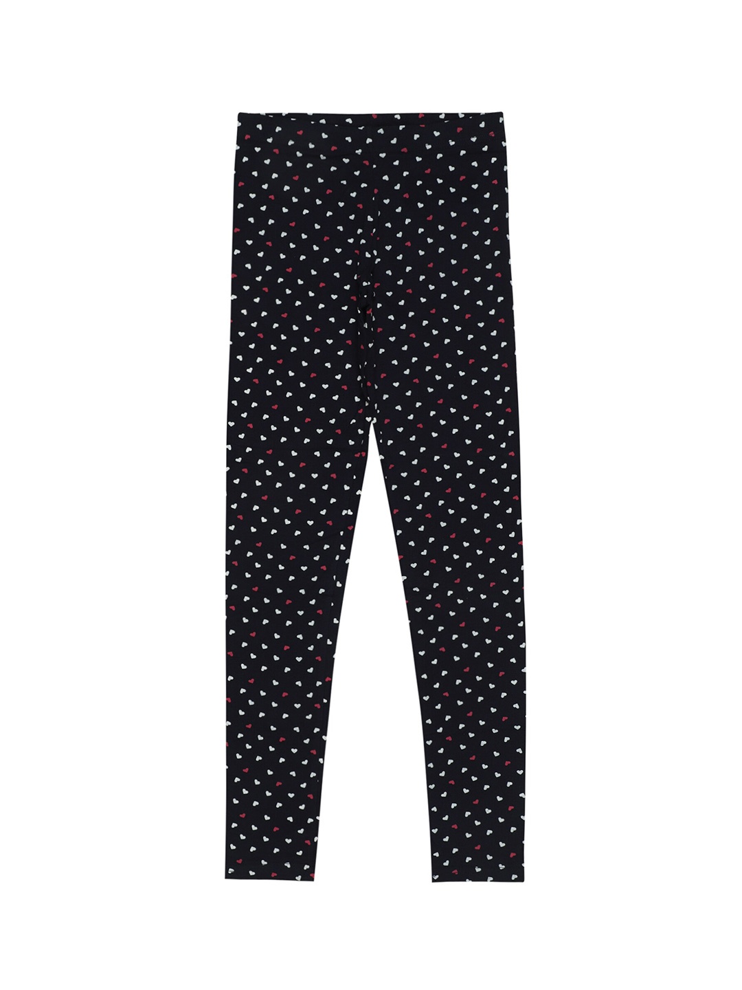 

Bodycare Kids Girls Printed Cotton Ankle Length Leggings, Navy blue