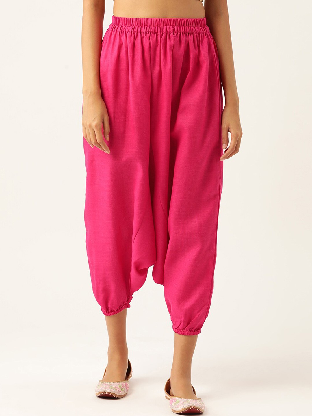

Molcha Women Loose Fit Harem Pants, Peach