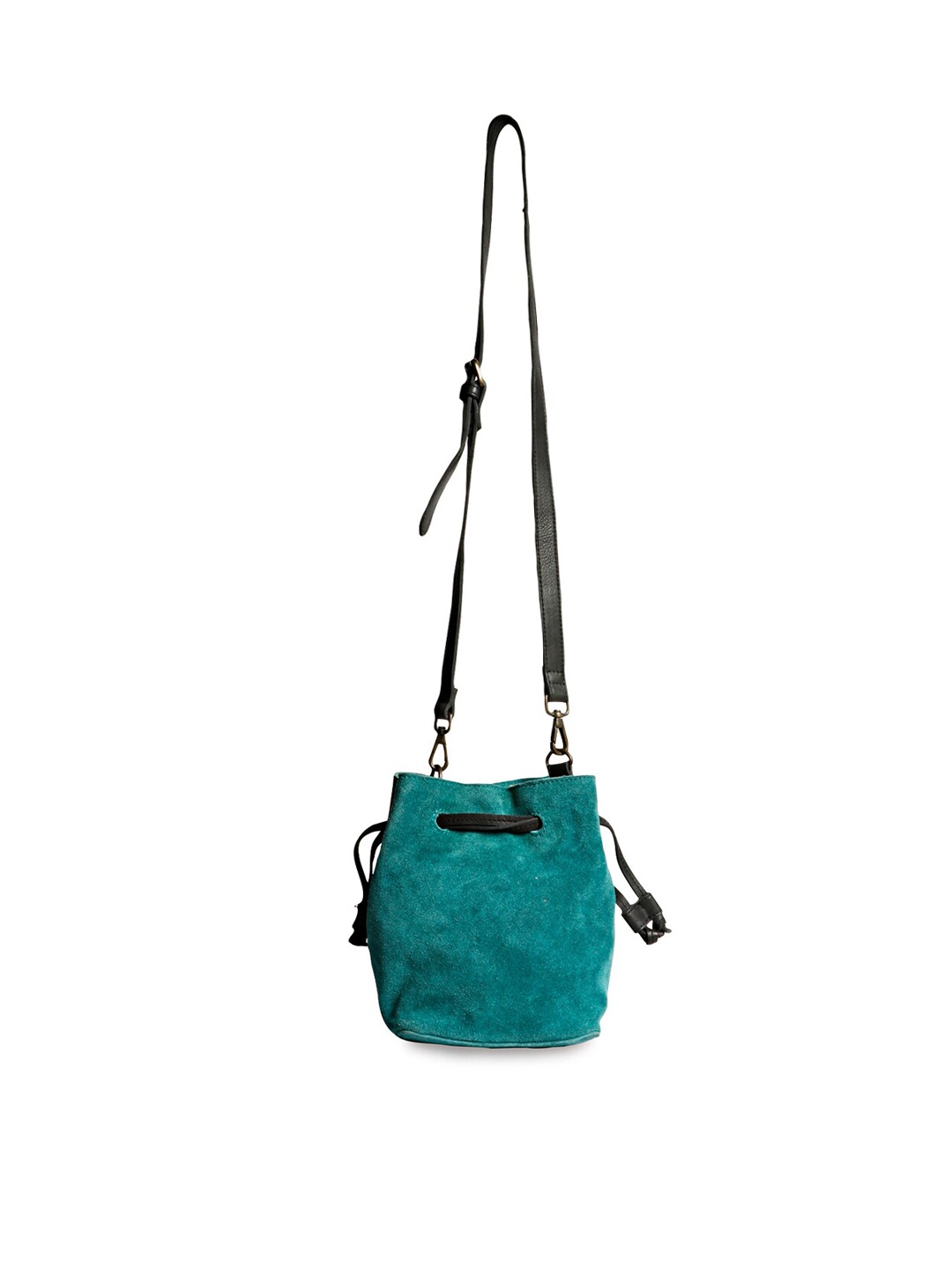 

Favore Textured Leather Swagger Sling Bag, Teal