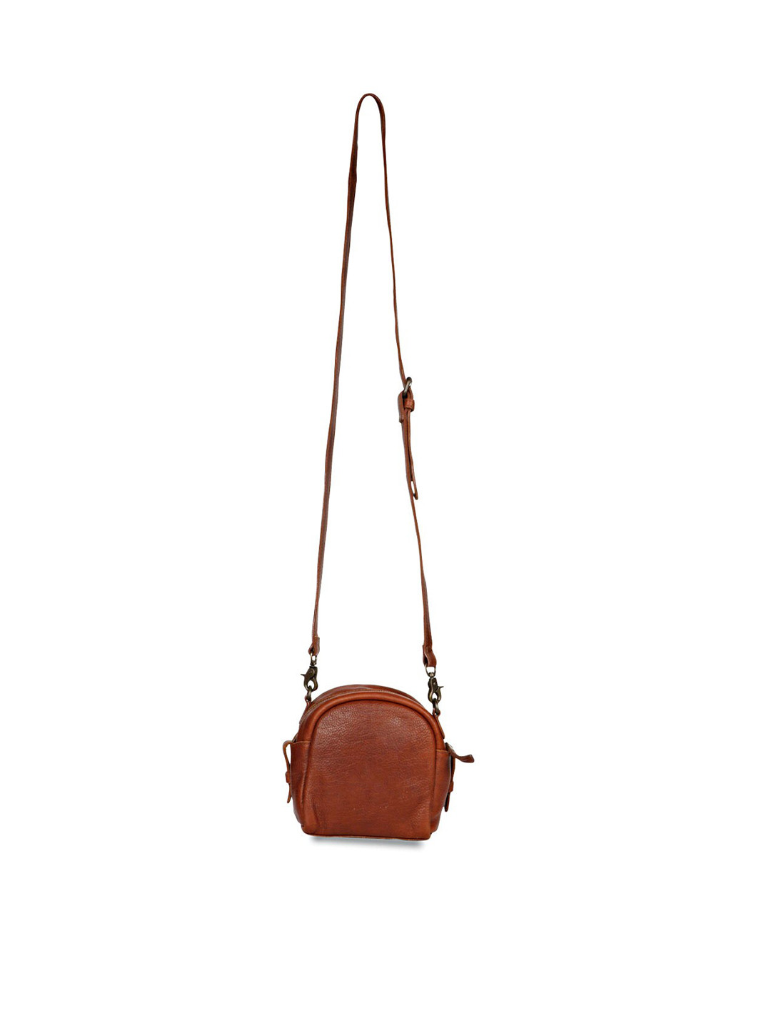 

Favore Leather Small Half Moon Sling Bag, Brown