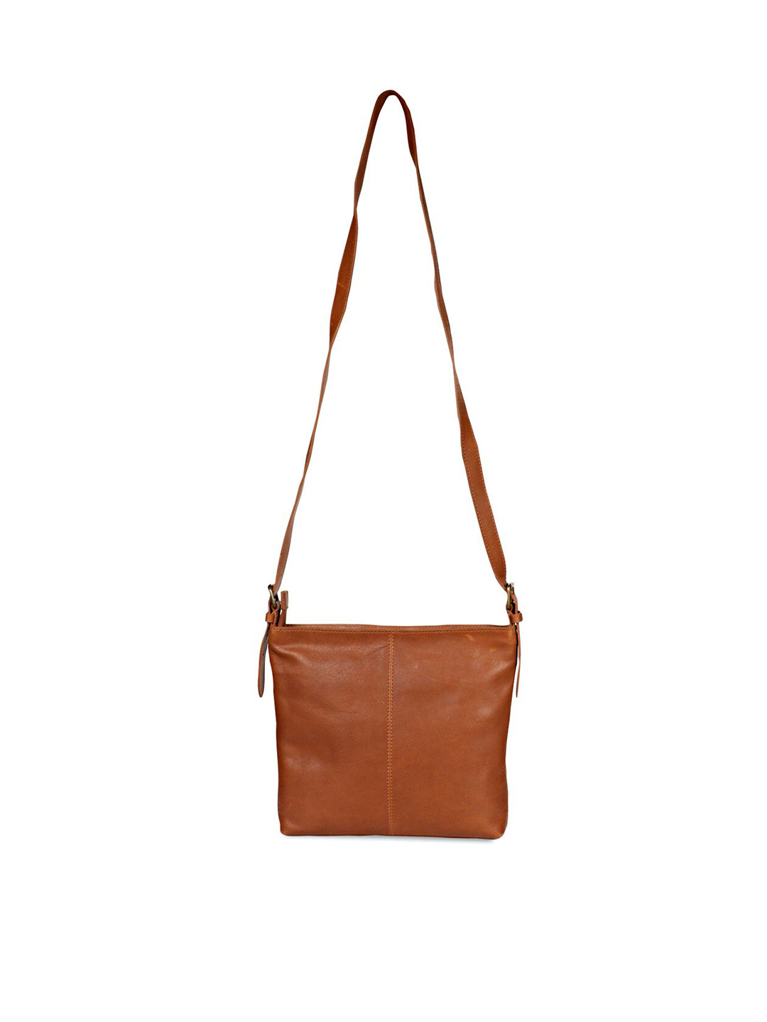 

Favore Textured Leather Structured Sling Bag, Brown