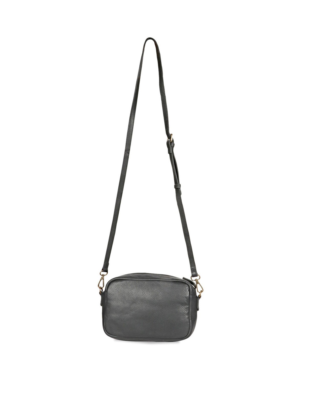 

Favore Textured Leather Structured Sling Bag, Black