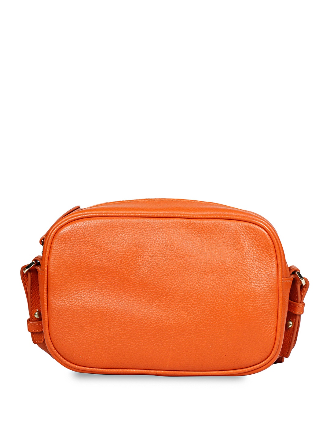 

Favore Leather Half Moon Sling Bag with Tasselled, Orange