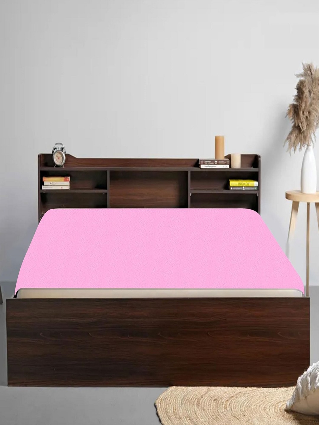 

OyO Baby Pink Waterproof & Baby Dry Sheet Polycotton Mattress Protector