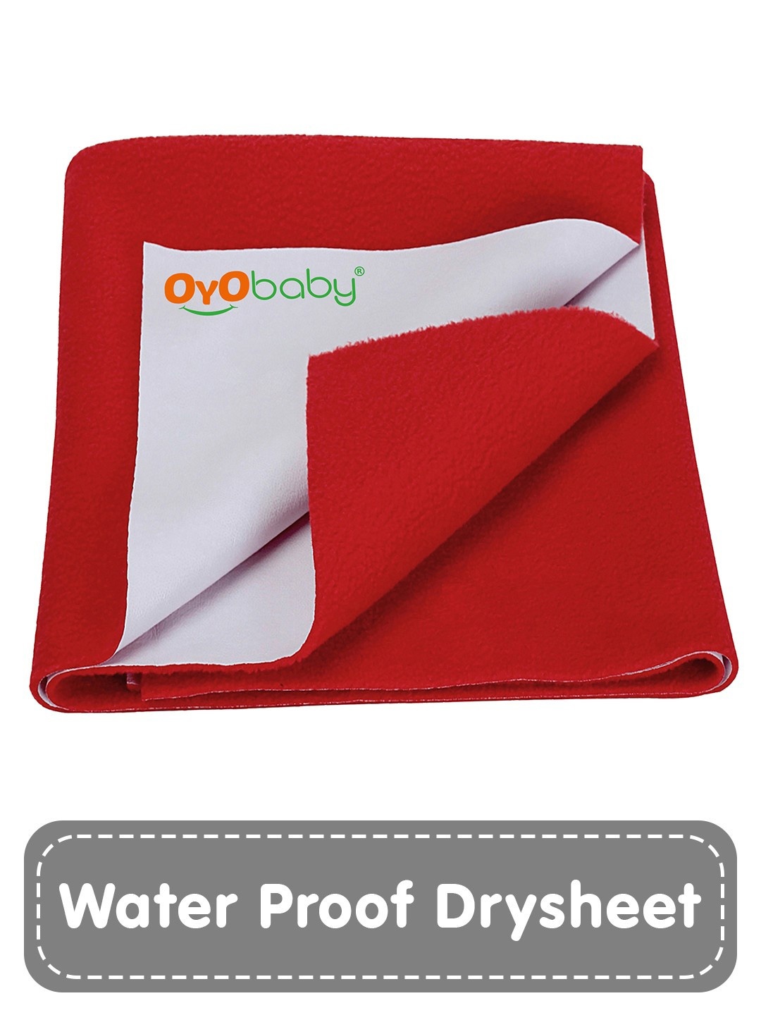 

OyO Baby Red Waterproof & Baby Dry Sheet Polycotton Mattress Protector