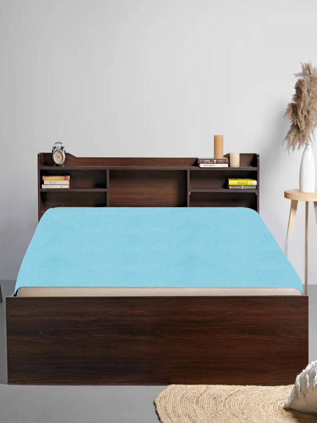 

OyO Baby Sea Blue Waterproof & Baby Dry Sheet Polycotton Mattress Protector