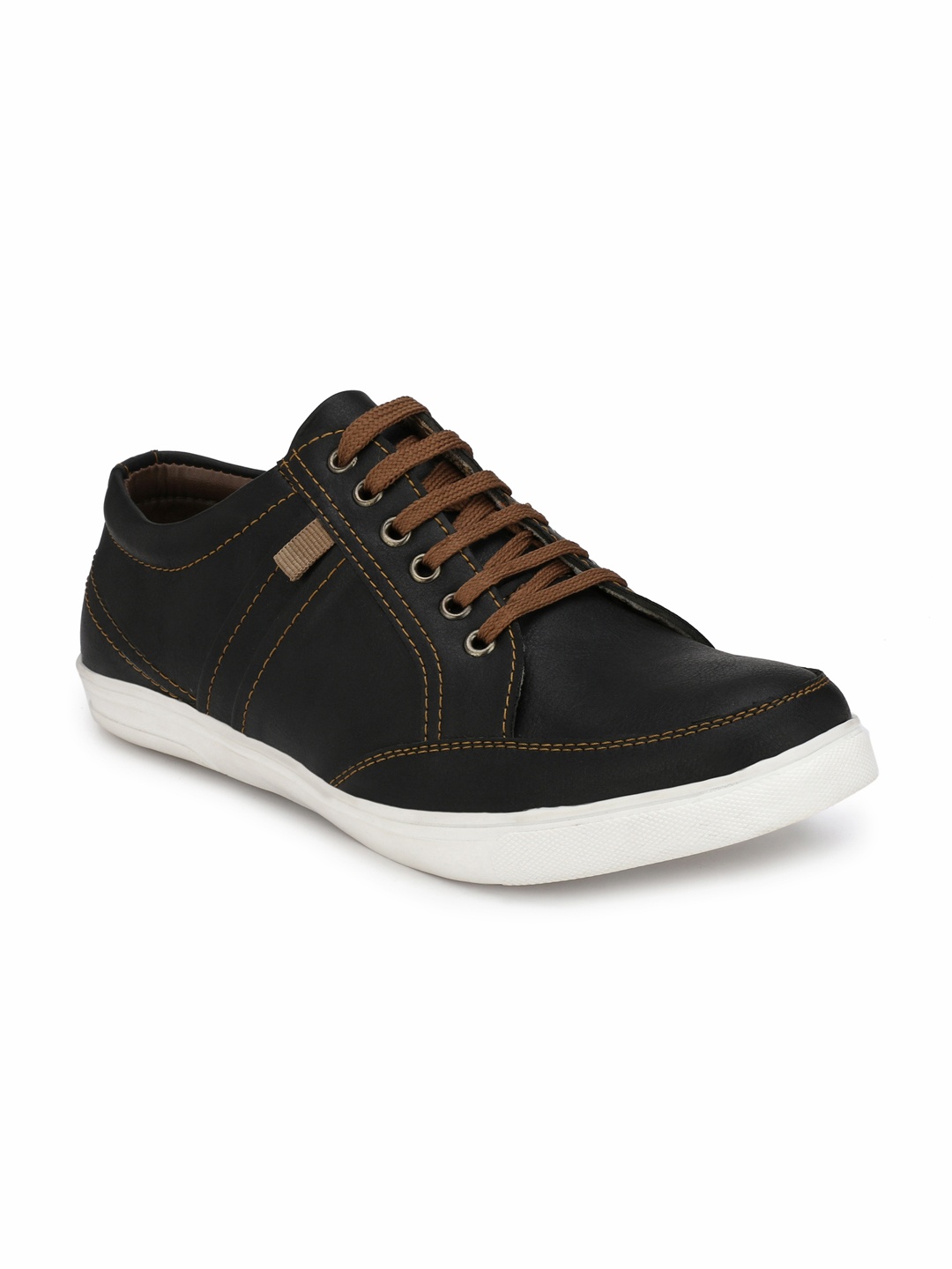 

John Karsun Men Solid Black Sneakers