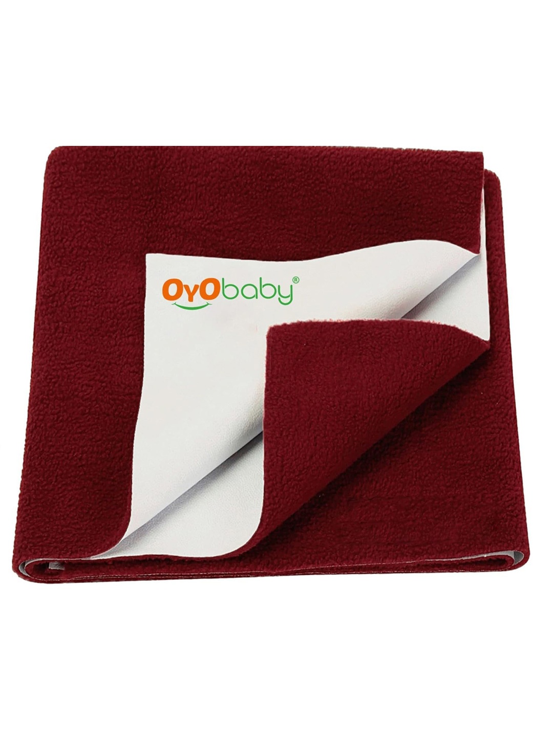 

OyO Baby Maroon Waterproof & Baby Dry Sheet Polycotton Mattress Protector, Pink
