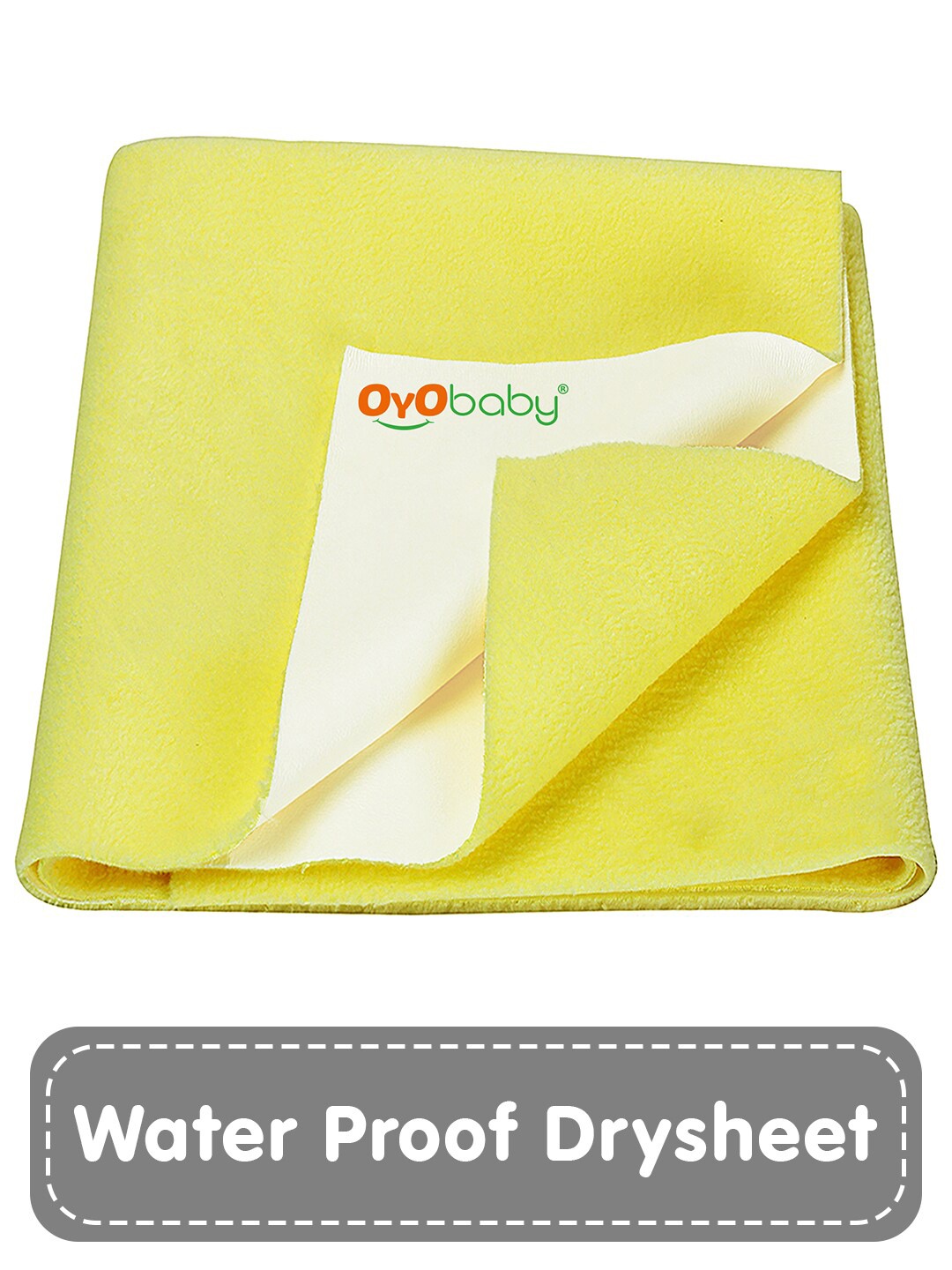 

OyO Baby Yellow Waterproof & Baby Dry Sheet Polycotton Mattress Protector