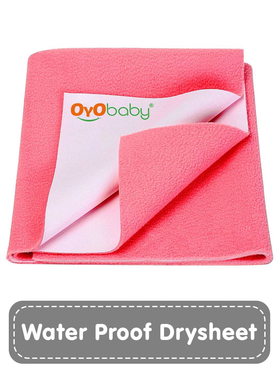 

OyO Baby Salmon Rose Waterproof & Baby Dry Sheet Polycotton Mattress Protector