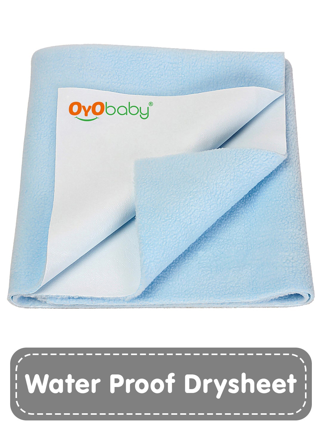 

OyO Baby Blue Waterproof & Baby Dry Sheet Polycotton Mattress Protector