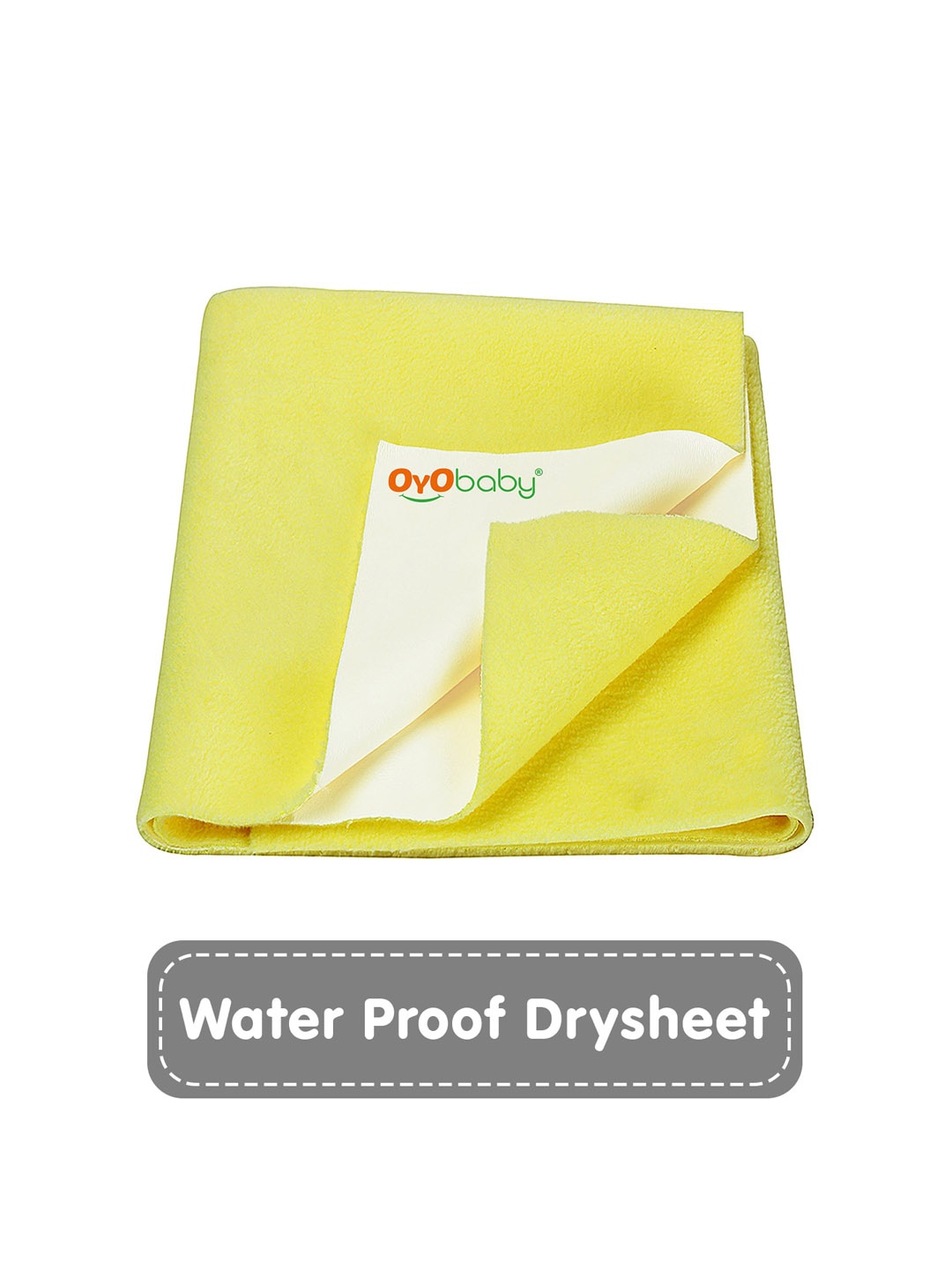 

OyO Baby Yellow Waterproof & Baby Dry Sheet Polycotton Mattress Protector