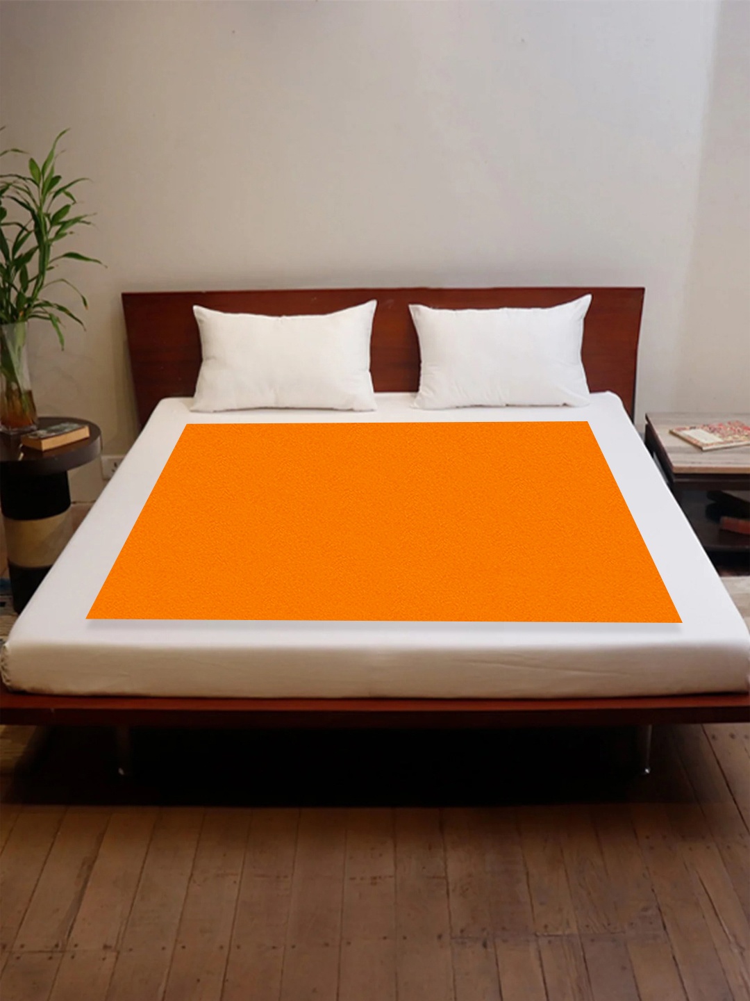 

OyO Baby Peach Waterproof & Baby Dry Sheet Polycotton Mattress Protector, Orange