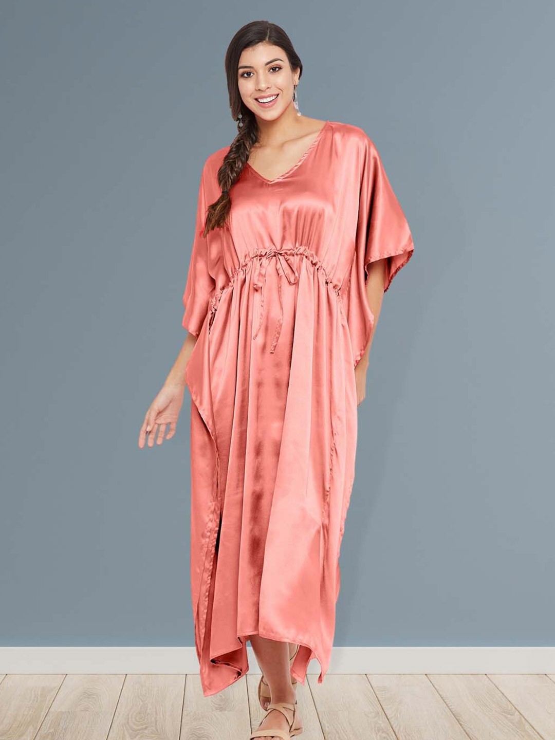 

Riara Kaftan Maxi Nightdress, Pink