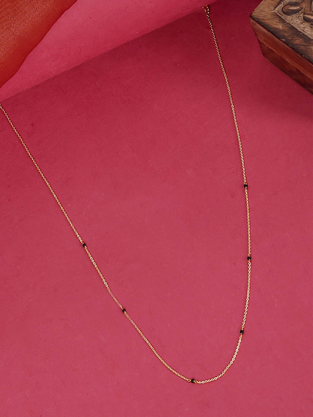 

ABDESIGNS Gold-Plated Beaded Mangalsutra