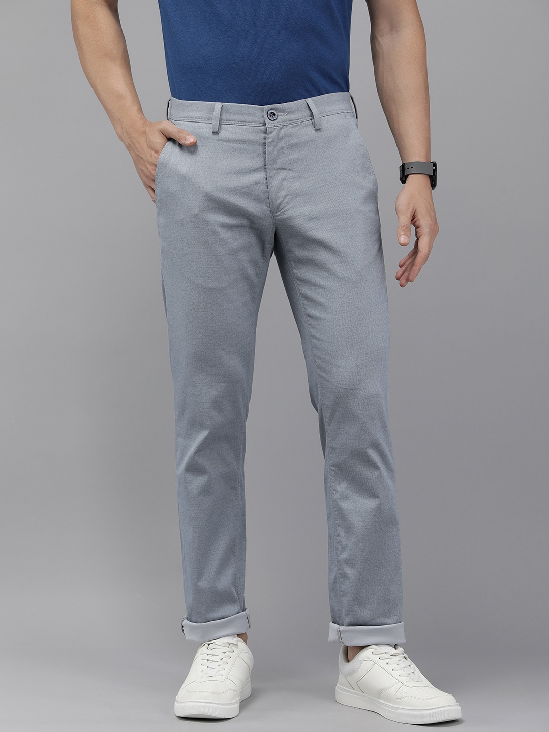 

Van Heusen Sport Men Slim Fit Trousers, Grey