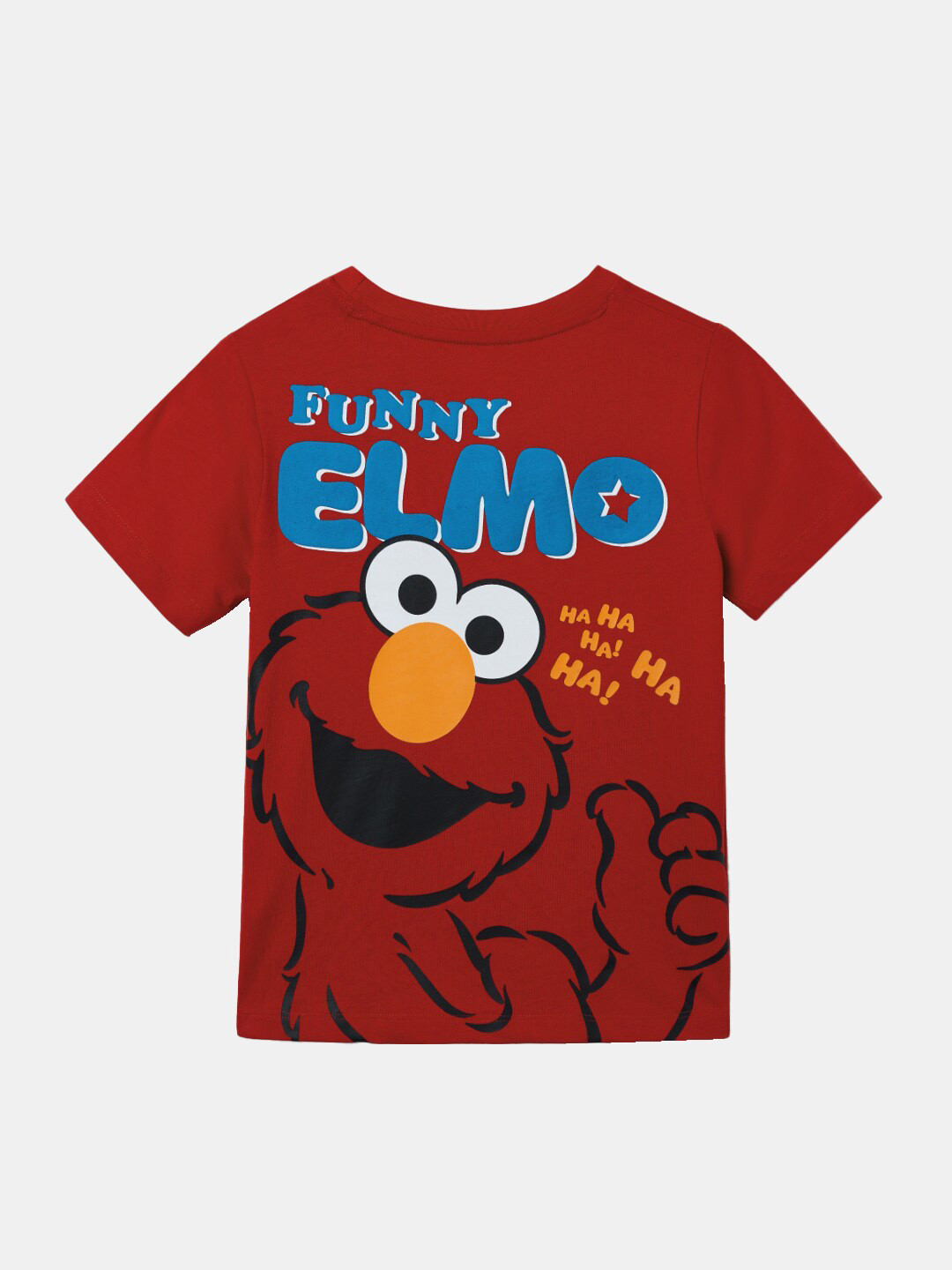 

The Souled Store Boys Sesame Street Elmo Printed Pure Cotton T-shirt, Red