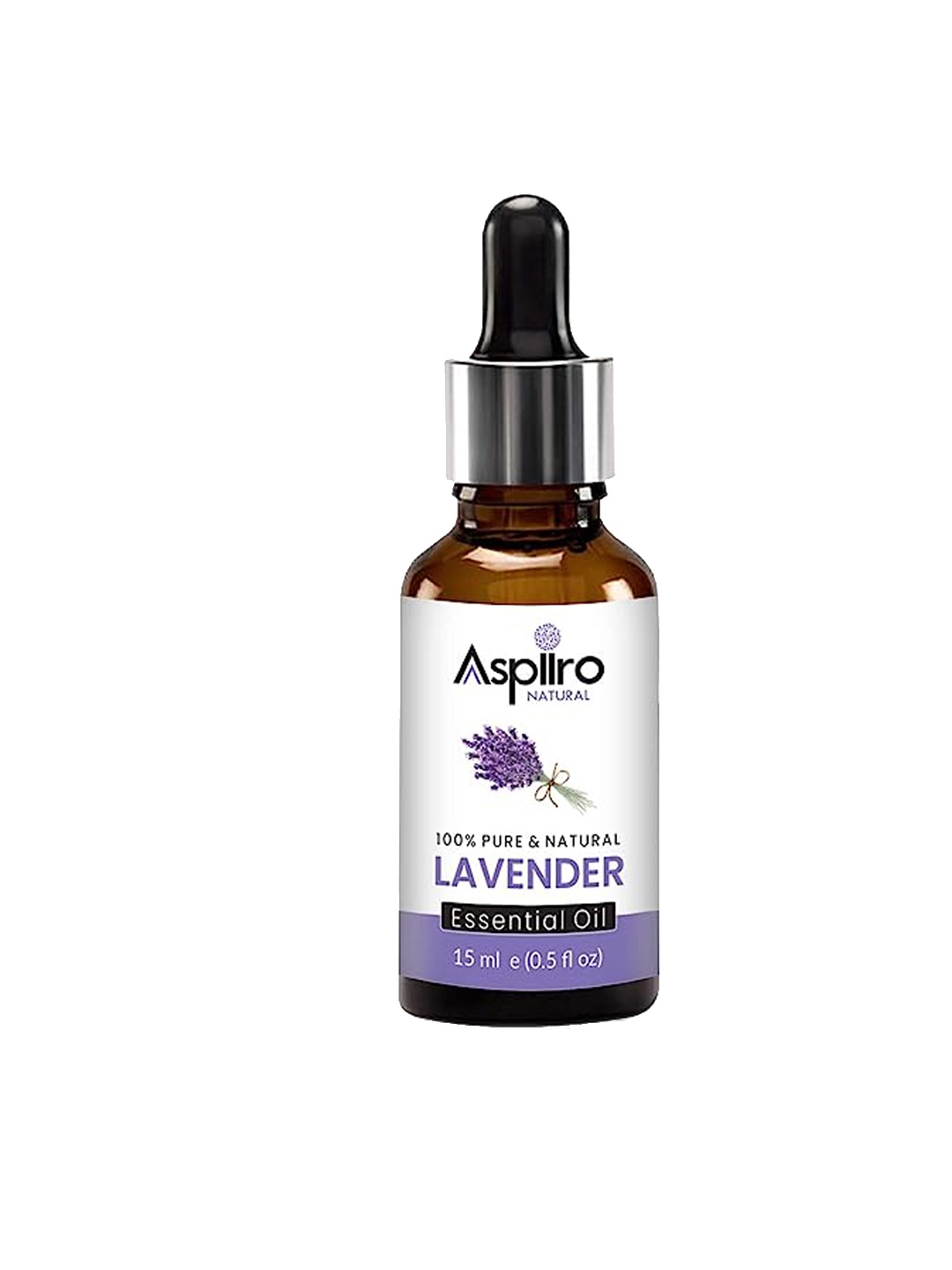 

Aspiro Natural 100% Pure & Natural Lavender Essential Oil - 15 ml, White