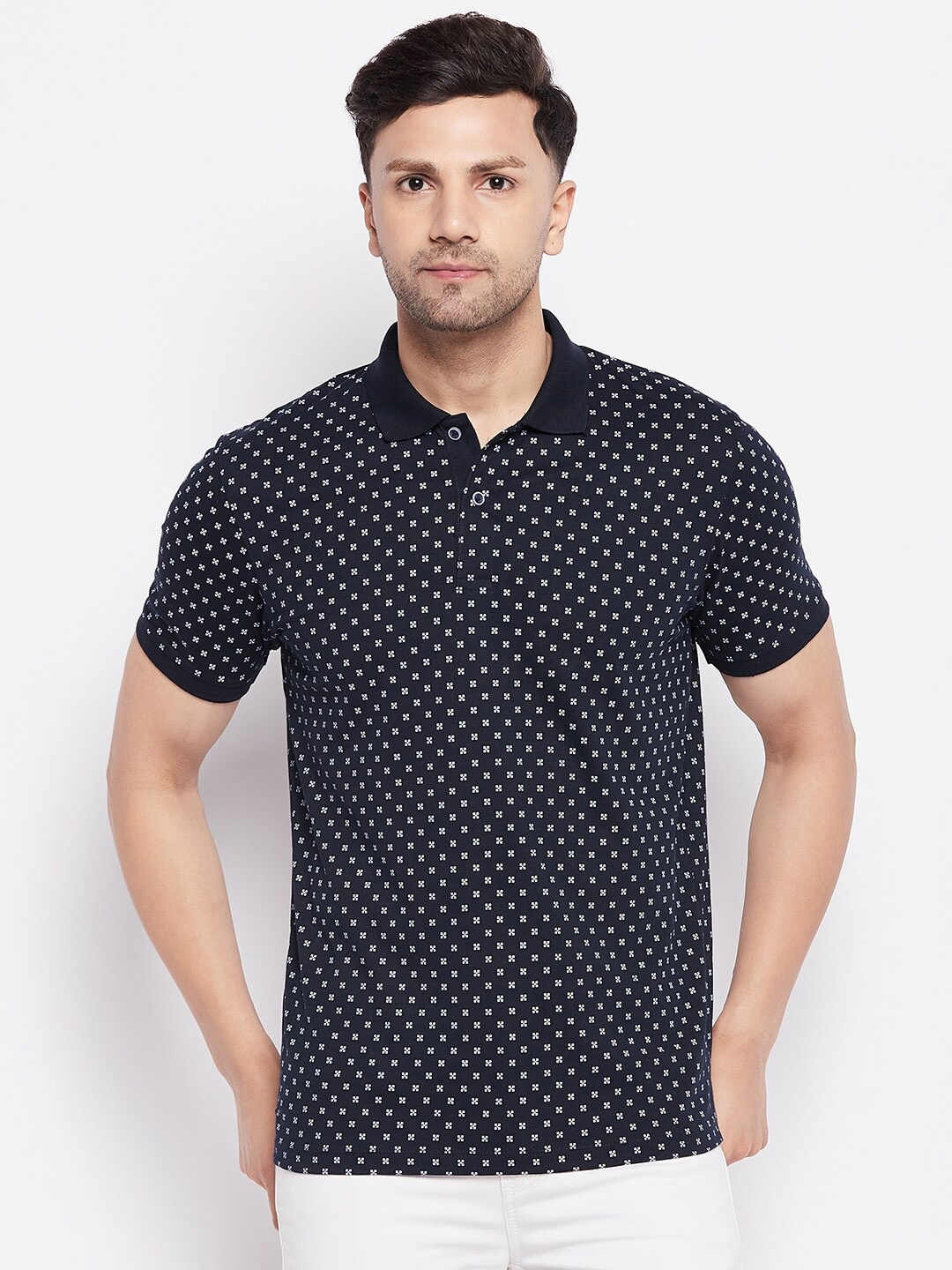 

WILD WEST Floral Printed T-shirt, Navy blue