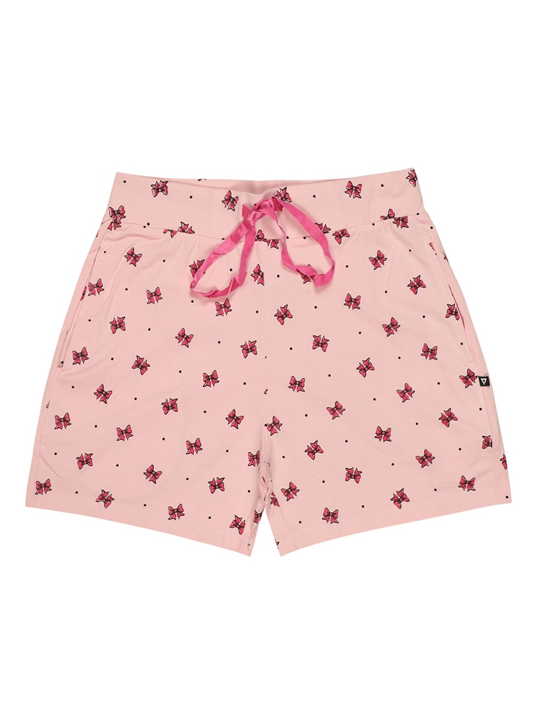 

PROTEENS Women Conversational Printed Cotton Shorts, Pink