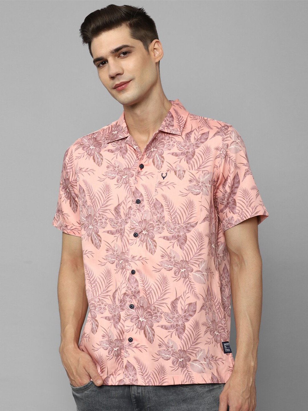 

Allen Solly Sport Floral Printed Casual Shirt, Pink