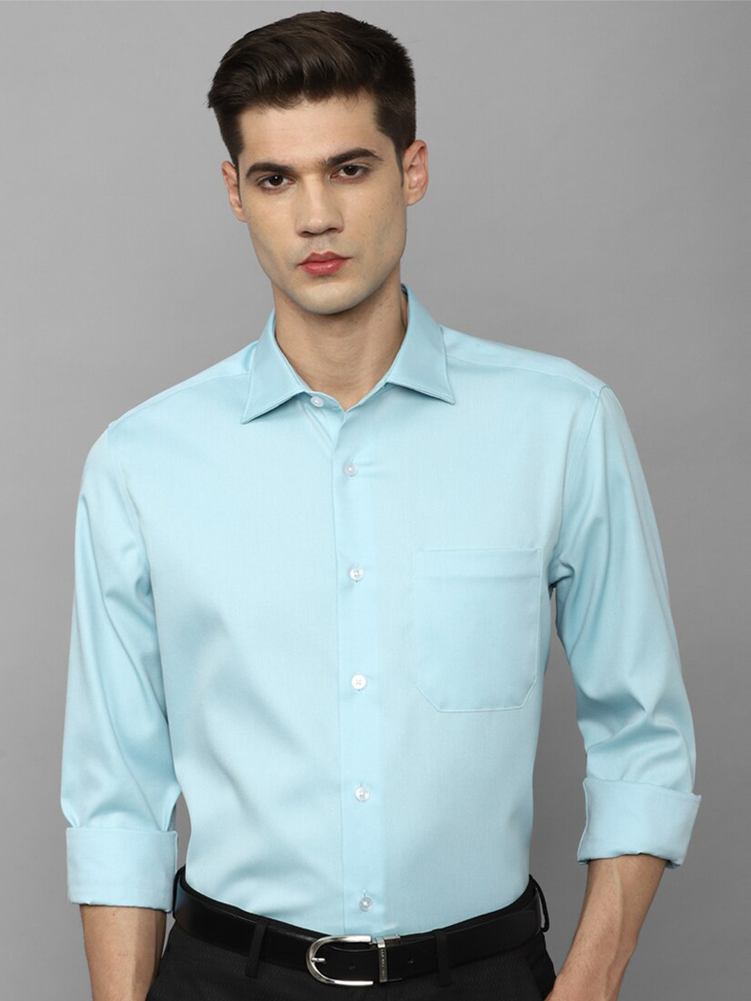 

Louis Philippe Slim Fit Pure Cotton Formal Shirt, Blue