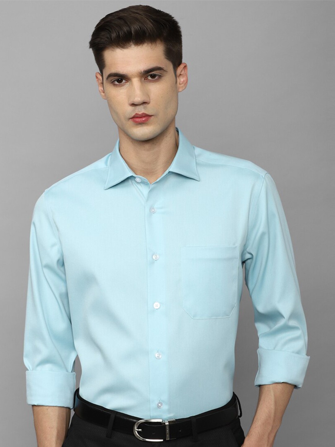 

Louis Philippe Slim Fit Pure Cotton Formal Shirt, Blue