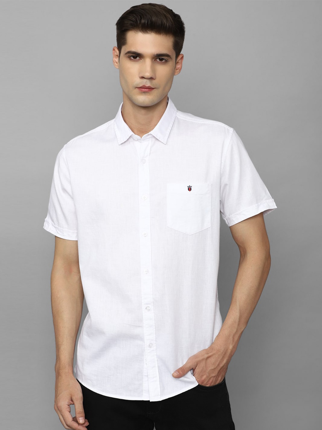 

Louis Philippe Jeans Men Slim Fit Comfort Cotton Casual Shirt, White