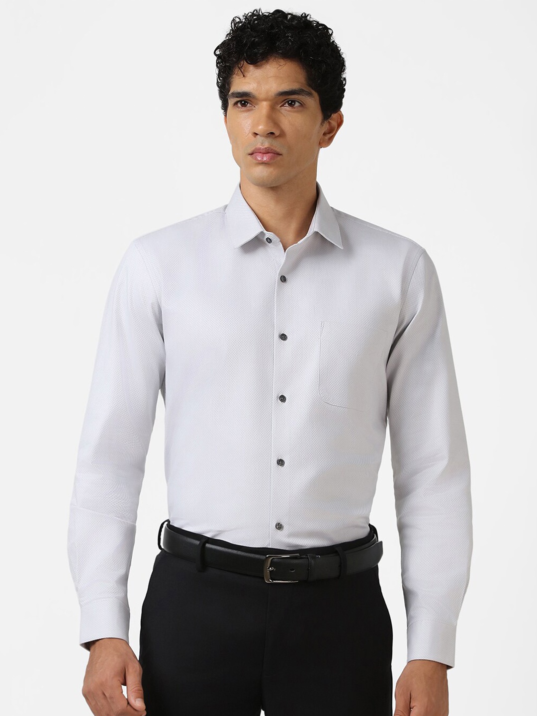 

Peter England Spread Collar Opaque Cotton Formal Shirt, White