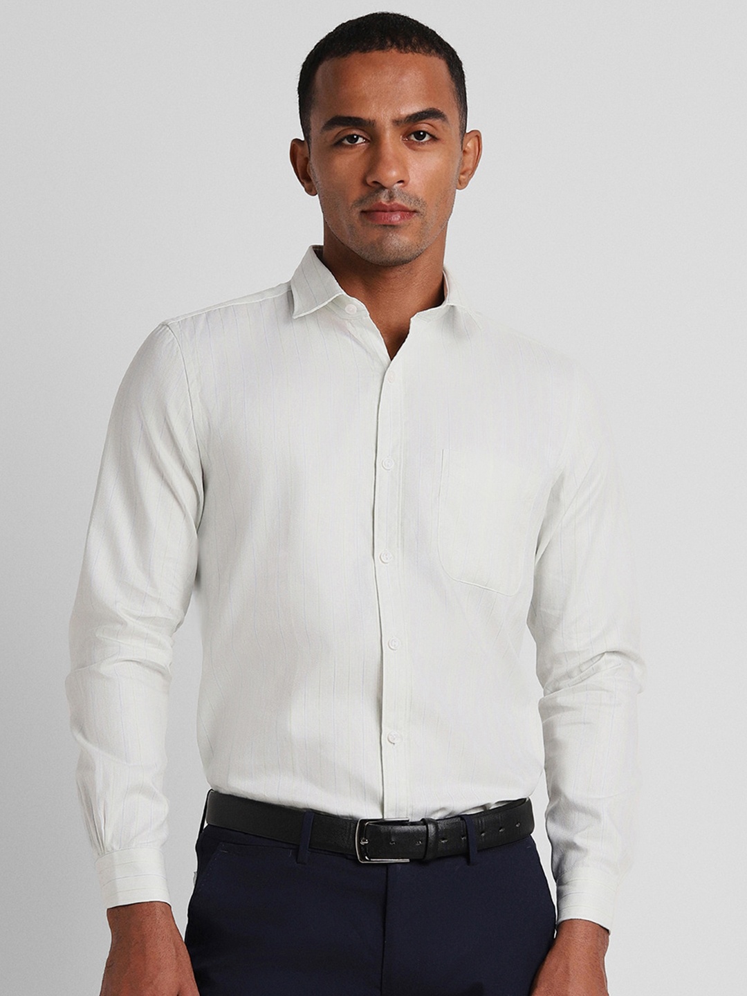 

Peter England Elite Slim Fit Pure Cotton Formal Shirt, White